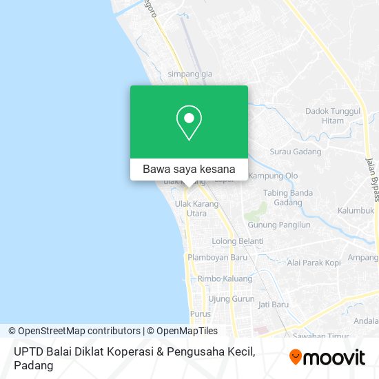 Peta UPTD Balai Diklat Koperasi & Pengusaha Kecil