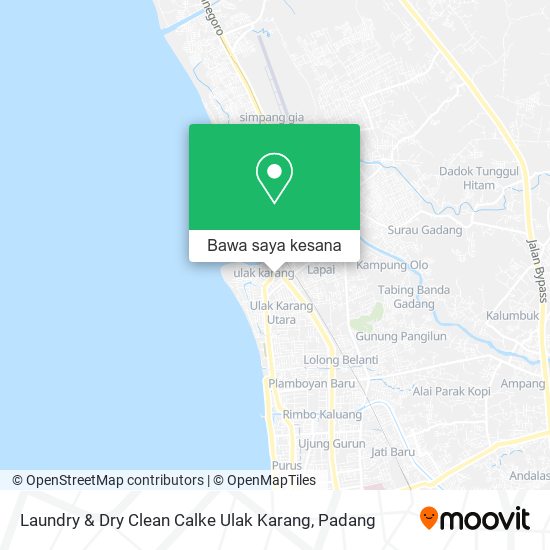 Peta Laundry & Dry Clean Calke Ulak Karang