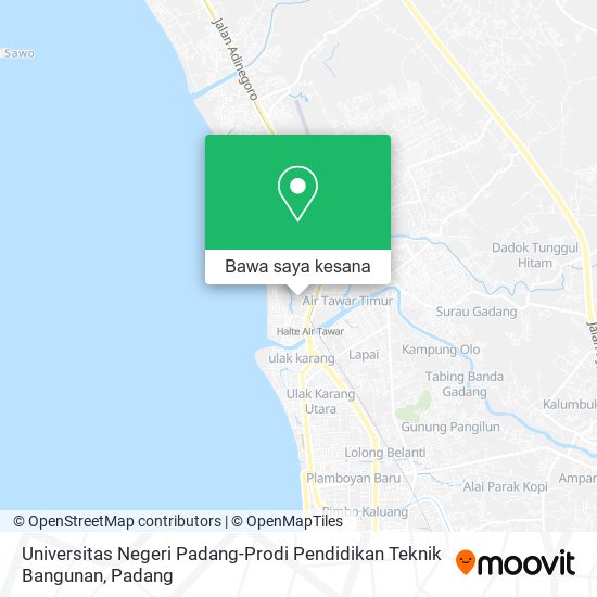 Peta Universitas Negeri Padang-Prodi Pendidikan Teknik Bangunan