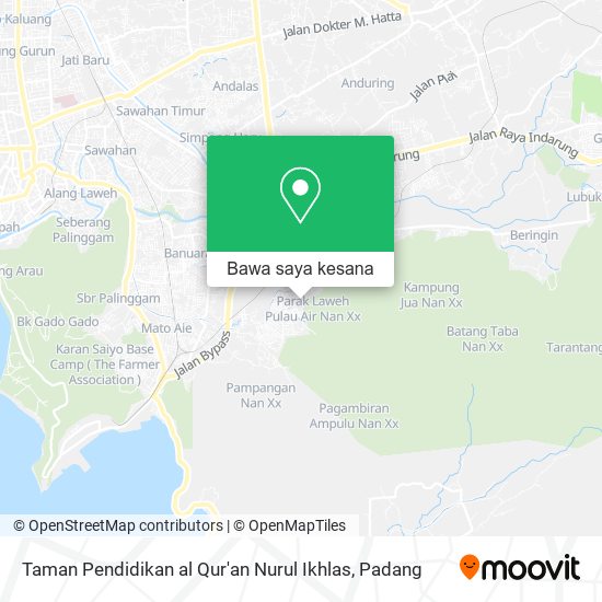 Peta Taman Pendidikan al Qur'an Nurul Ikhlas