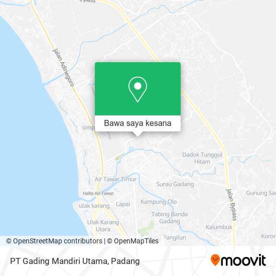 Peta PT Gading Mandiri Utama