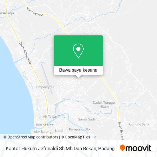 Peta Kantor Hukum Jefrinaldi Sh Mh Dan Rekan