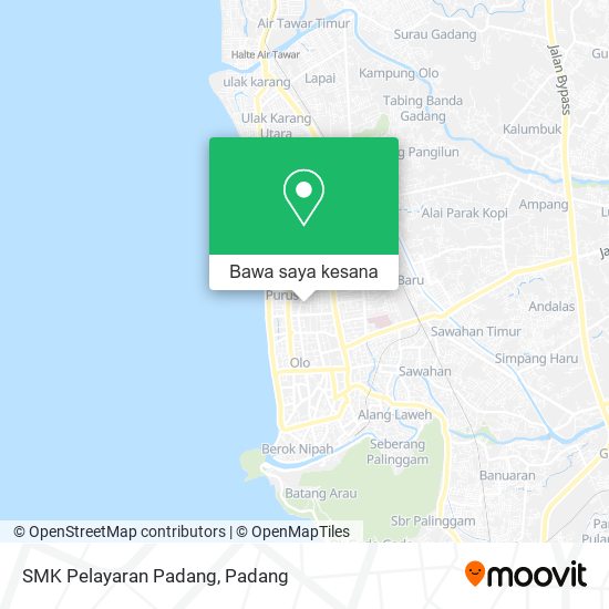 Peta SMK Pelayaran Padang