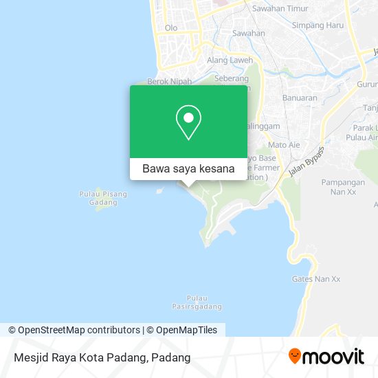 Peta Mesjid Raya Kota Padang