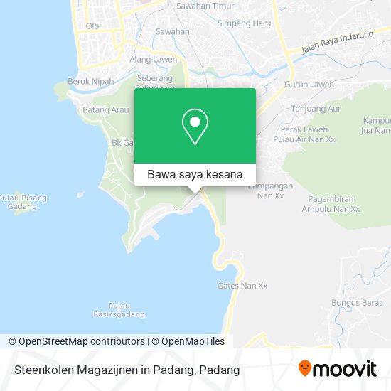 Peta Steenkolen Magazijnen in Padang
