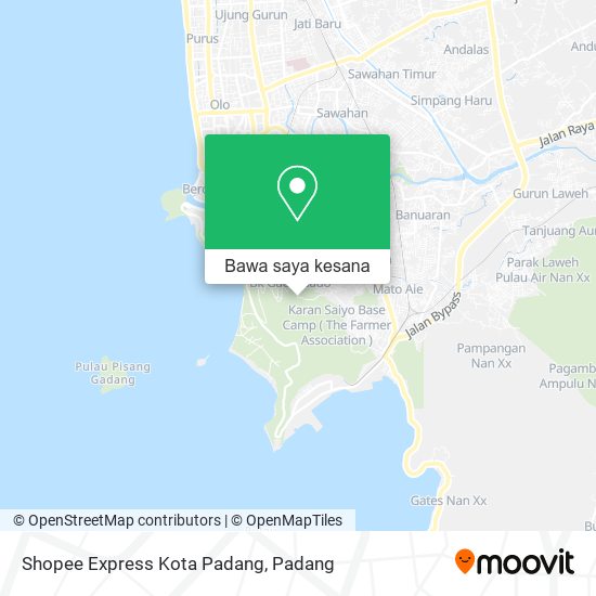 Peta Shopee Express Kota Padang
