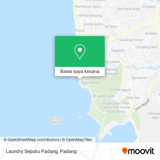 Peta Laundry Sepatu Padang