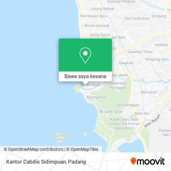 Peta Kantor Cabdis Sidimpuan