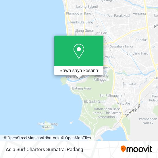 Peta Asia Surf Charters Sumatra