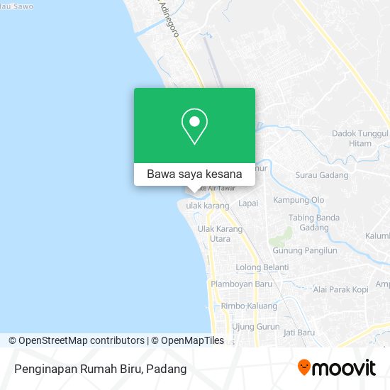 Peta Penginapan Rumah Biru