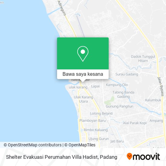 Peta Shelter Evakuasi Perumahan Villa Hadist