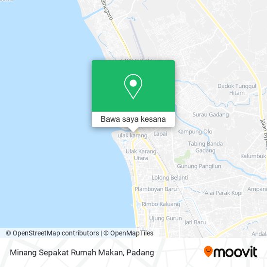 Peta Minang Sepakat Rumah Makan