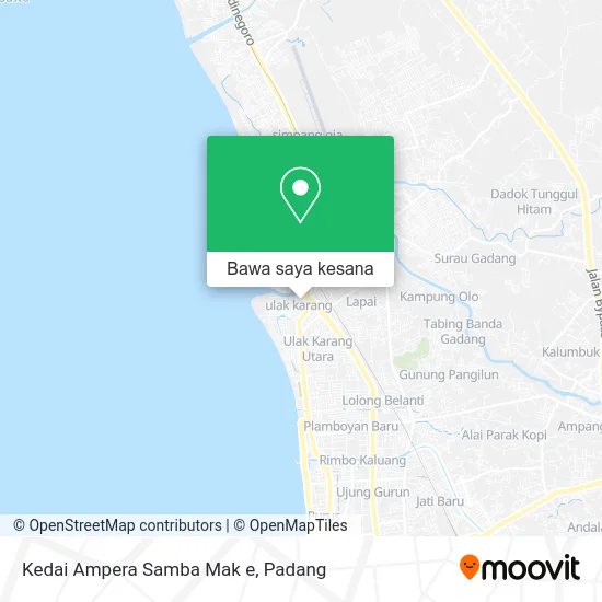 Peta Kedai Ampera Samba Mak e