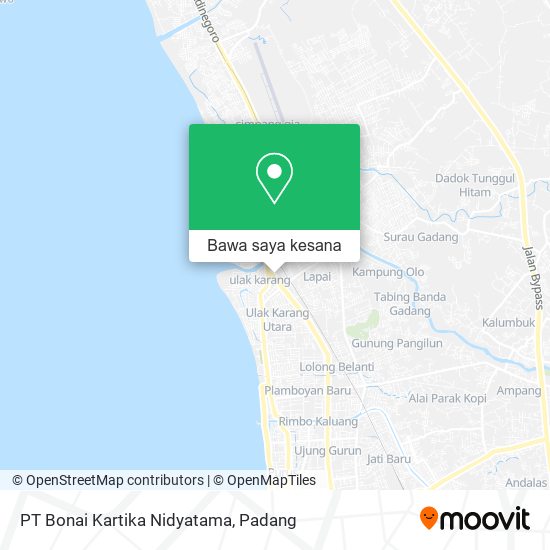 Peta PT Bonai Kartika Nidyatama