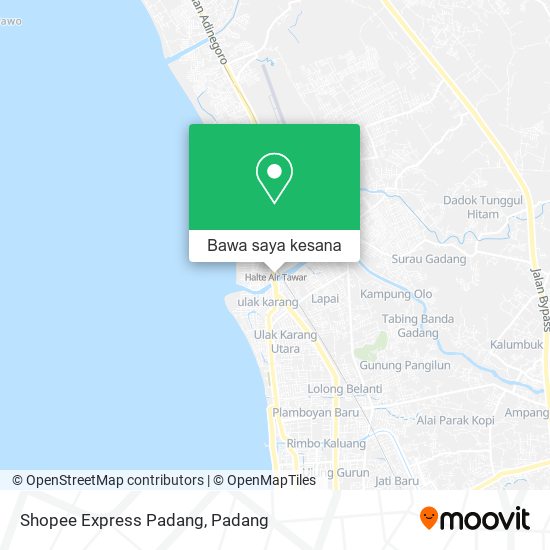 Peta Shopee Express Padang