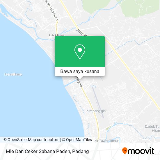 Peta Mie Dan Ceker Sabana Padeh