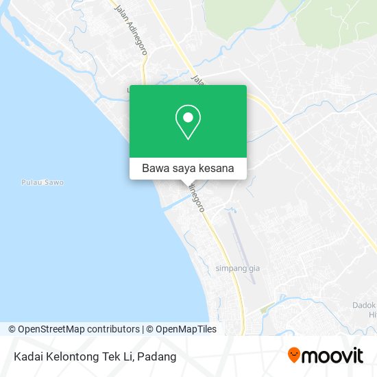 Peta Kadai Kelontong Tek Li