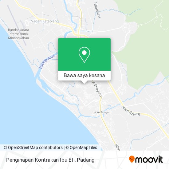 Peta Penginapan Kontrakan Ibu Eti