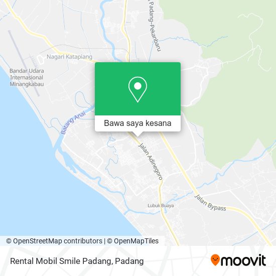 Peta Rental Mobil Smile Padang