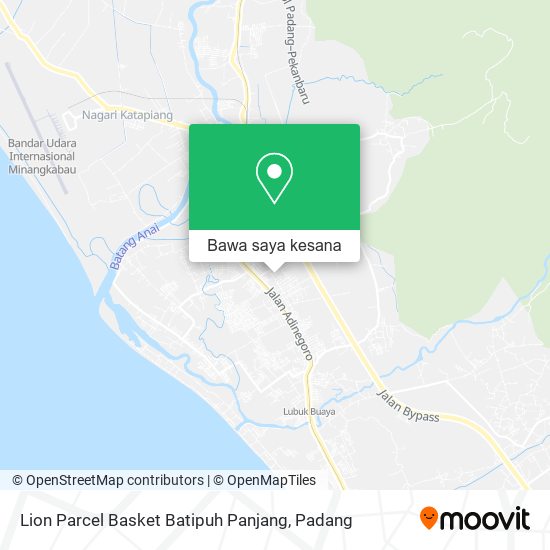 Peta Lion Parcel Basket Batipuh Panjang