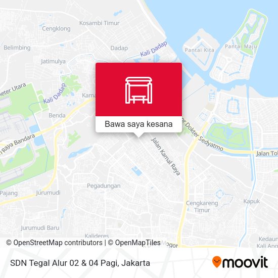 Peta SDN Tegal Alur 02 & 04 Pagi