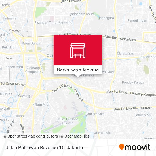 Peta Jalan Pahlawan Revolusi 10