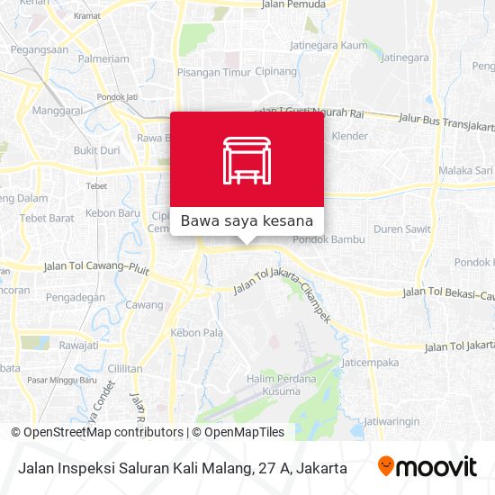 Peta Jalan Inspeksi Saluran Kali Malang, 27 A