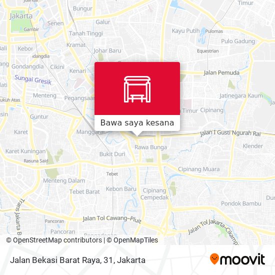 Peta Jalan Bekasi Barat Raya, 31