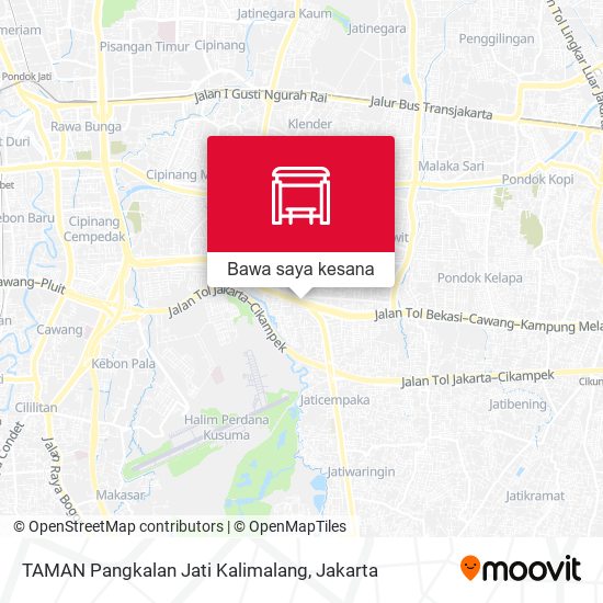 Peta TAMAN Pangkalan Jati Kalimalang