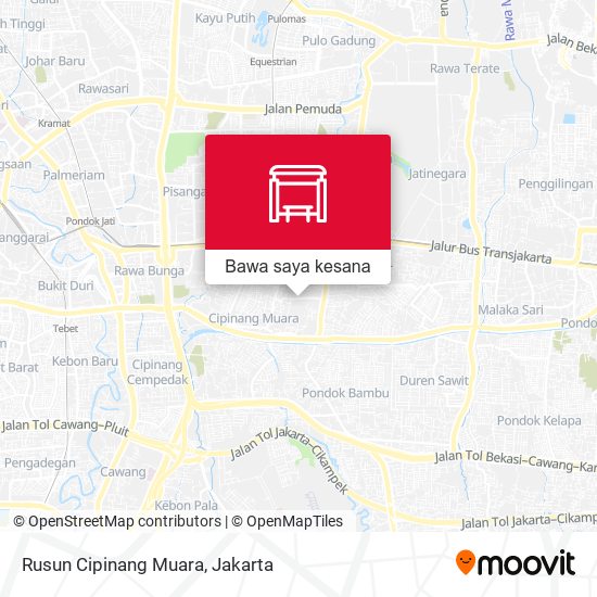 Peta Rusun Cipinang Muara