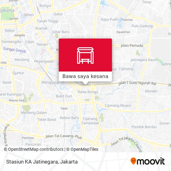 Peta Stasiun KA Jatinegara