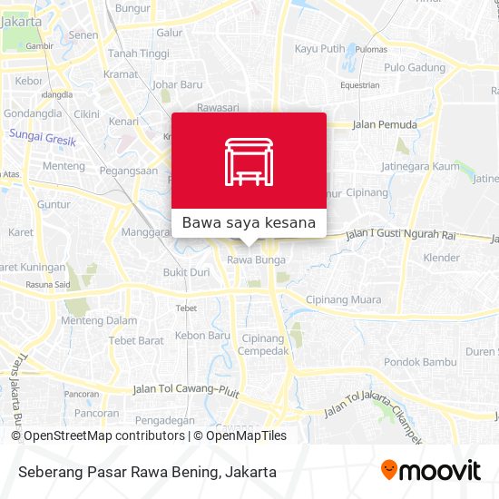 Peta Seberang Pasar Rawa Bening