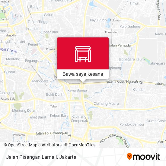 Peta Jalan Pisangan Lama I