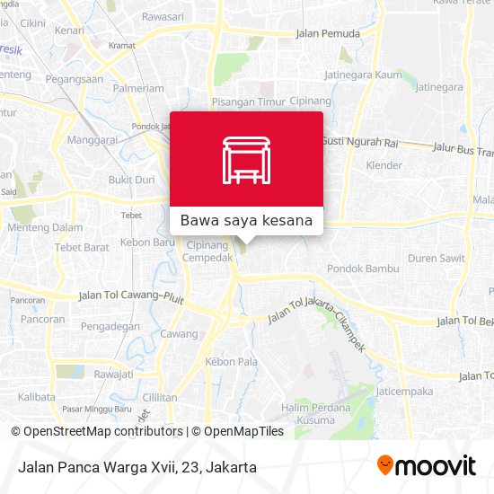 Peta Jalan Panca Warga Xvii, 23