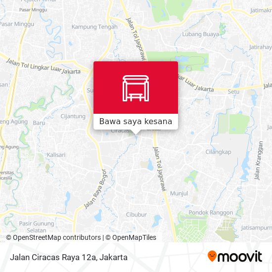Peta Jalan Ciracas Raya 12a