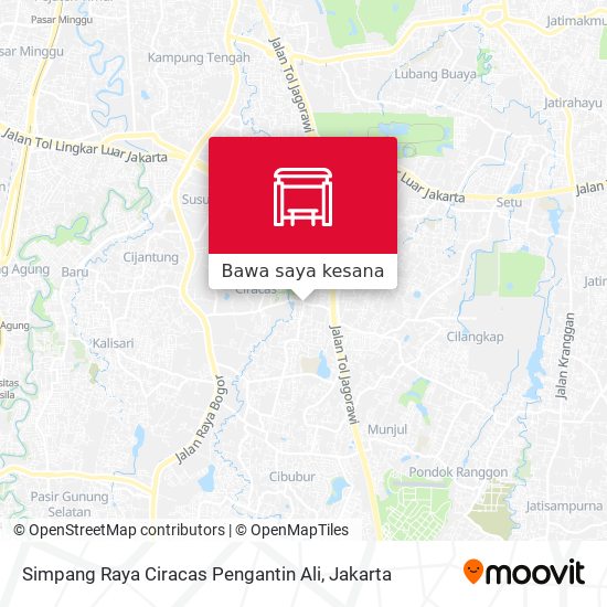 Peta Simpang Raya Ciracas Pengantin Ali