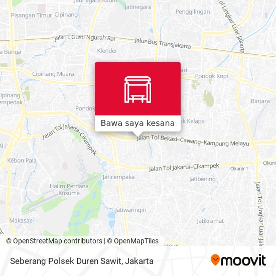 Peta Seberang Polsek Duren Sawit