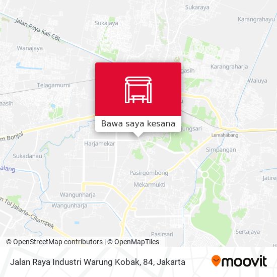 Peta Jalan Raya Industri Warung Kobak, 84