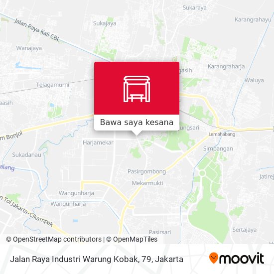 Peta Jalan Raya Industri Warung Kobak, 79