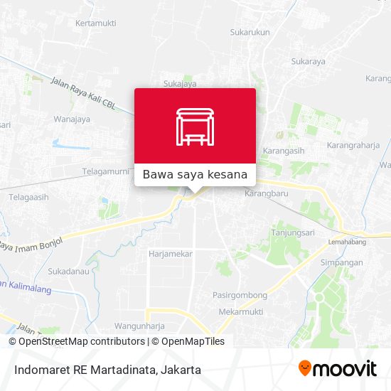 Peta Indomaret RE Martadinata