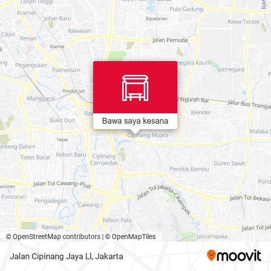 Peta Jalan Cipinang Jaya Ll