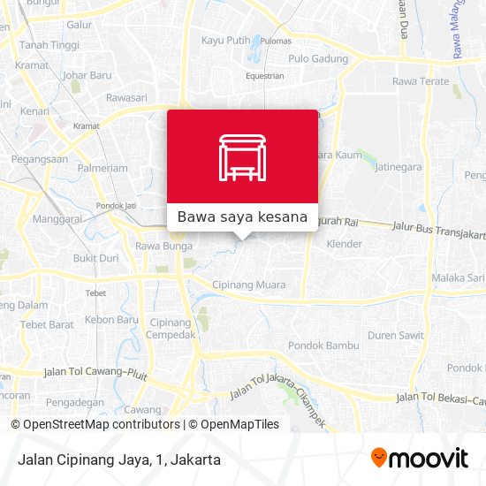 Peta Jalan Cipinang Jaya, 1