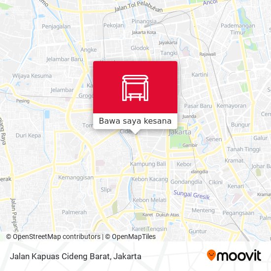 Peta Jalan Kapuas Cideng Barat