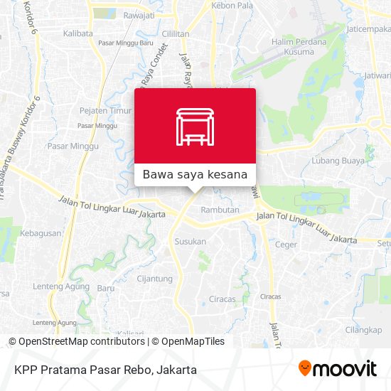 Peta KPP Pratama Pasar Rebo