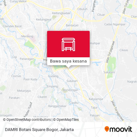 Peta DAMRI Botani Square Bogor