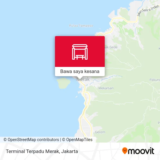 Peta Terminal Terpadu Merak