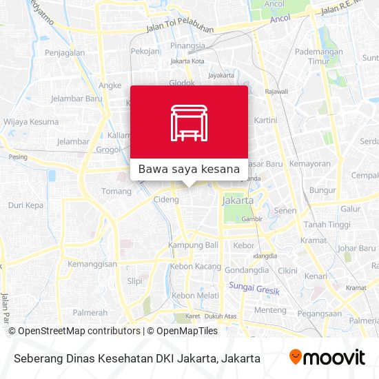 Peta Seberang Dinas Kesehatan DKI Jakarta