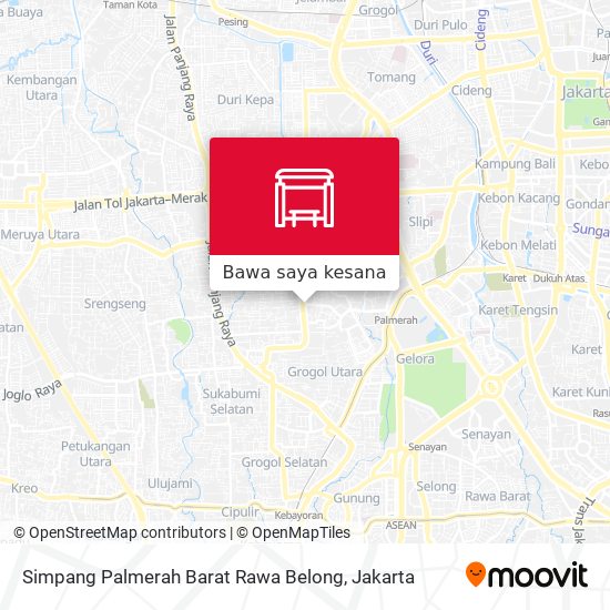 Peta Simpang Palmerah Barat Rawa Belong