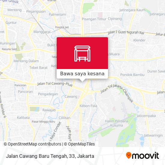 Peta Jalan Cawang Baru Tengah, 33