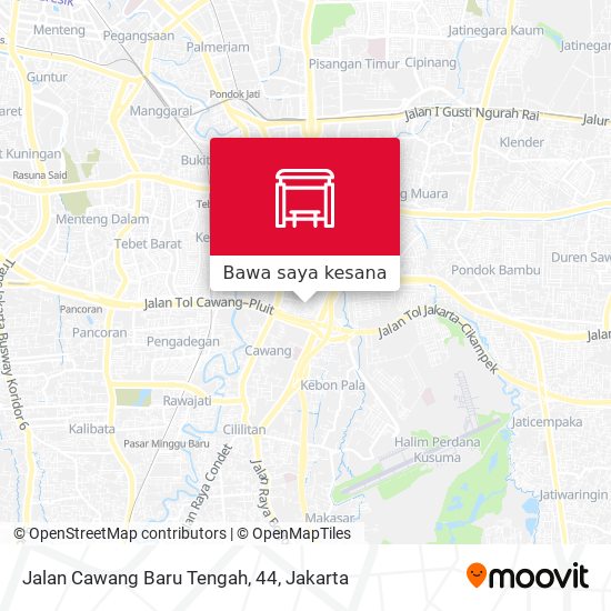 Peta Jalan Cawang Baru Tengah, 44